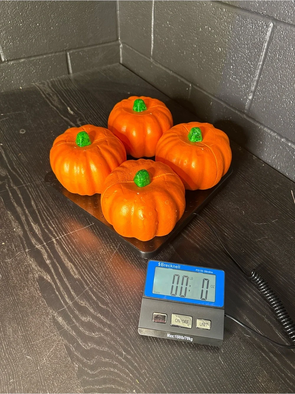 Orange Decorative Pumpkin Set - Lot of 4